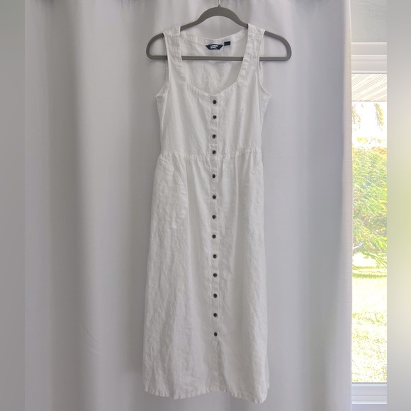 Linen dress from Lands’ End. Altered, please read description - Picture 1 of 6